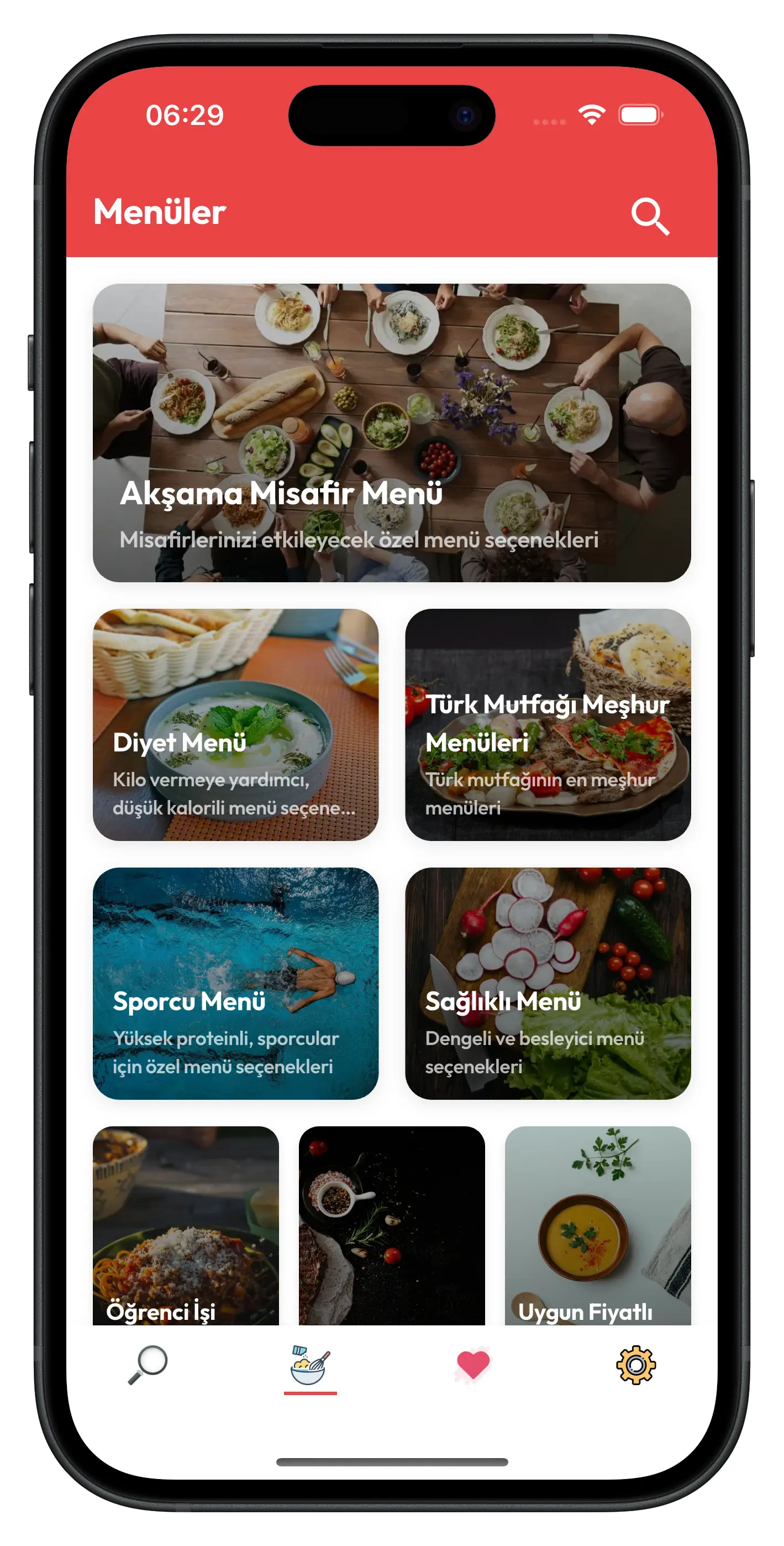 Tarif Ai uygulama ekranı